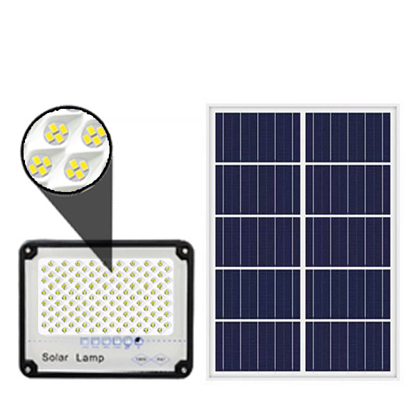 Đèn pha tổ ong năng lượng mặt trời 100W P-100TO